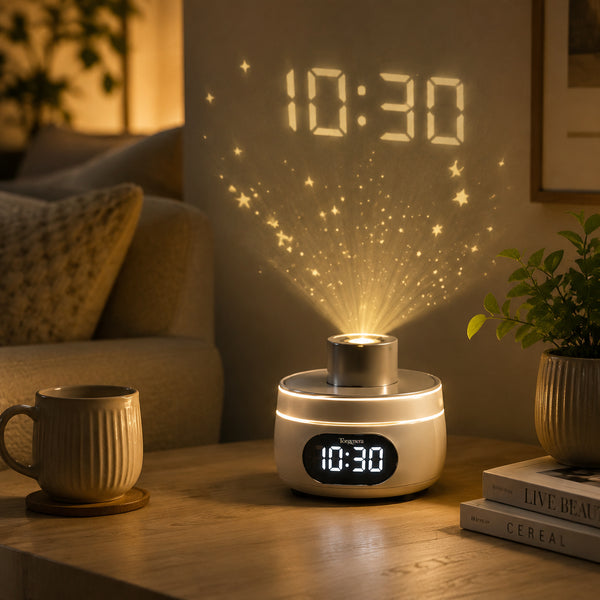 Torgenera Starry Sky Projection Alarm Clock Lamp
