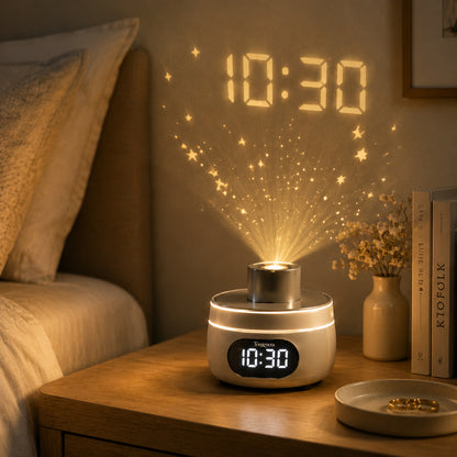 Torgenera Starry Sky Projection Alarm Clock Lamp